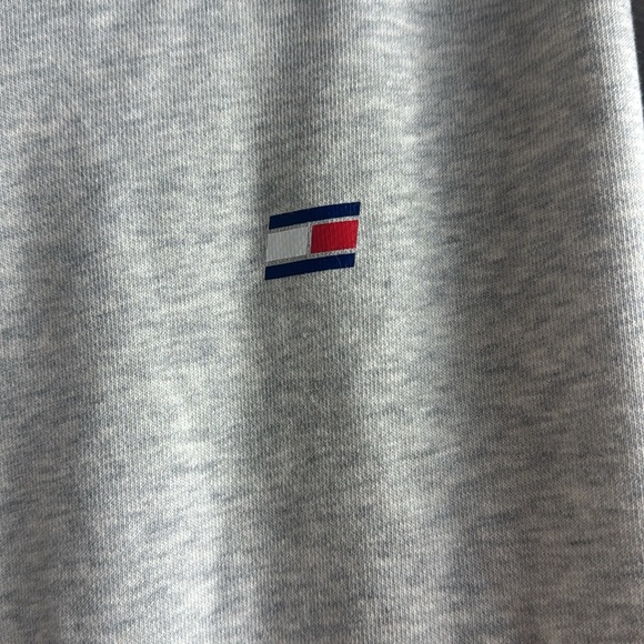 Tommy Hilfiger Sport Grey Turtle Neck Fleece Sweatshirt XS/ Extra Small - Picture 3 of 7